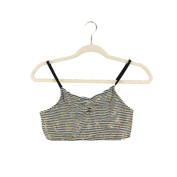Cat & Jack Other - CAT & JACK Swimwear Top Size XL (14/16) Striped Pineapple Print Spandex Halter